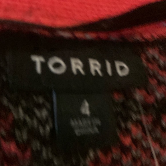 Torrid Leopard Print Sweater - Pink and Black Plus Size 4 - Picture 9 of 9